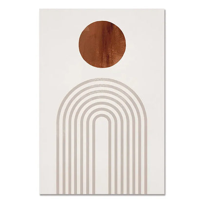 Minimalist Abstract Geometric Wall Art Fine Art Canvas Prints - Art For Contemporary Apartment Living Room Bedroom Dining Room Art For Modern Living