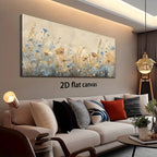Canvas Wall Art Wildflower Meadow Modern Abstract Painting Frameless Picture Living Room Bedroom Office Home Decora High Quality