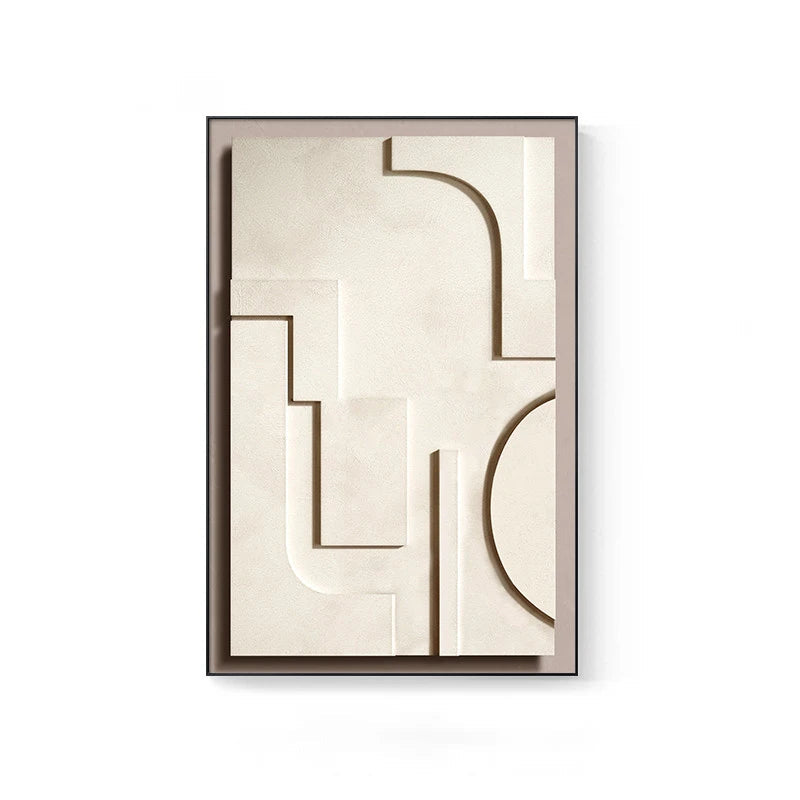 Minimalist Abstract Geometric Wall Art Fine Art Canvas Prints - Modern Art For Living Room Dining Room Bedroom Art For Contemporary Home Office Interiors
