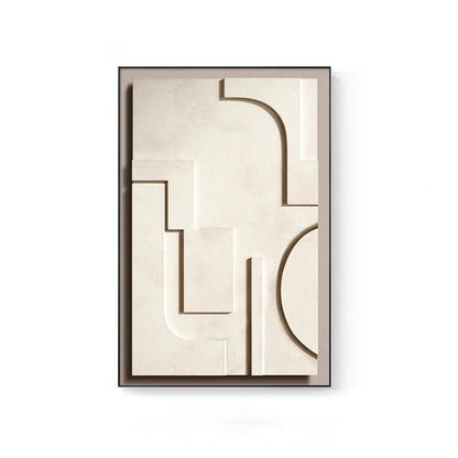 Minimalist Abstract Geometric Wall Art Fine Art Canvas Prints - Modern Art For Living Room Dining Room Bedroom Art For Contemporary Home Office Interiors