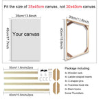 Real Wood Frames 30x40 50x70 80x120cm For Framing Canvas Prints DIY Framing Kits Canvas Stretcher Bars Natural Wood Easy To Assemble - Fixtures and Fittings Included