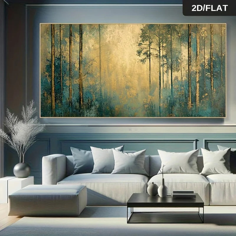 Canvas Wall Art Golden Swans Art Abstract Painting Frameless Picture Living Room Wall Decoration High Quality Prints Home Decor