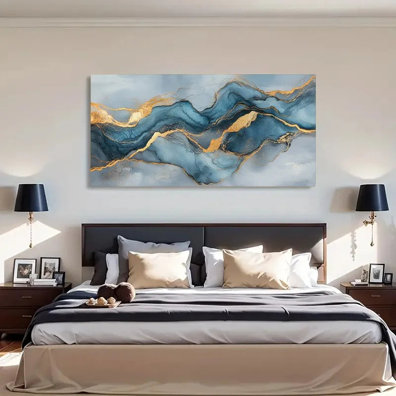 1pc Abstract Canvas Art Print, Frameless Wall Decor, Indoor/Outdoor Artwork for Living Room, Bedroom, Bathroom, Seasonal Decor