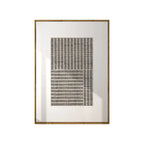 Modern Geometric Grid Canvas Print Wall Art – Black Minimalist Japanese Zen Design on Neutral Background for Contemporary Scandinavian Interiors