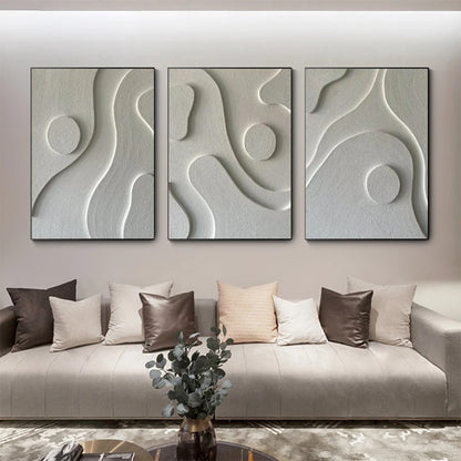 Minimalist Contours Abstract 2D Wall Art Fine Art Canvas Prints - Modern Art For Living Room Bedroom Dining Room Art For Contemporary Home Office Hotel Interiors