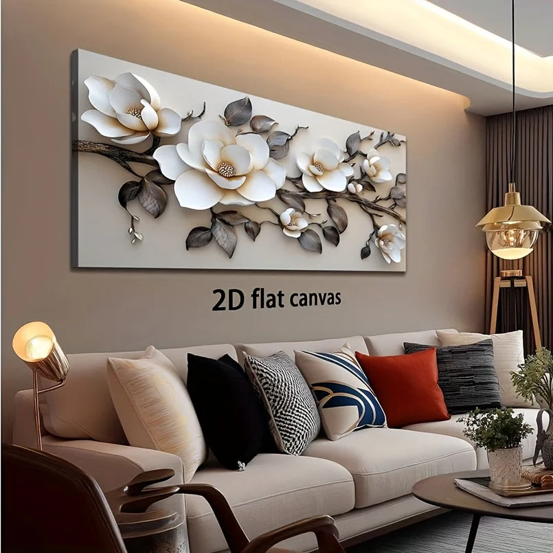 Canvas Wall Flower Art Modern Abstract Painting Frameless Picture Living Room Bedroom Office Home Decoration High Quality Print