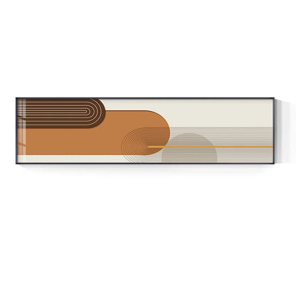 Modern Abstract Geometric Lines Wide Format Wall Art Fine Art Canvas Prints - Pictures For Above The Sofa Art For Above The Bed