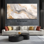 Canvas Wall Art 2D Flat Marble Waves Abstract Painting Frameless Living Room Bedroom Office Home Decor High Quality Print Canvas