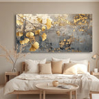 Canvas Wall Art Ginkgo Branch Modern Painting Frameless Picture Living Room Bedroom Office Home Decor High Quality Print Canvas