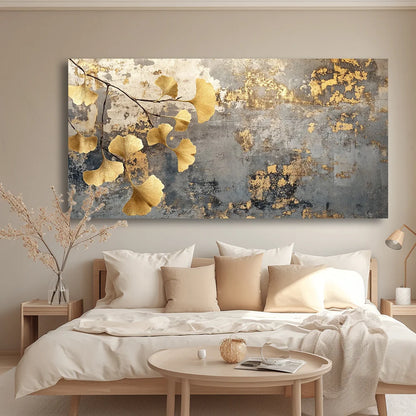 Canvas Wall Art Ginkgo Branch Modern Painting Frameless Picture Living Room Bedroom Office Home Decor High Quality Print Canvas