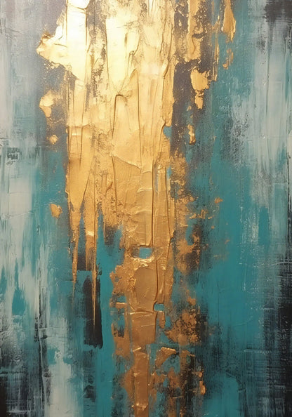 Urban Abstract Black Grey Golden Wall Art Fine Art Canvas Prints - Art For Modern Apartment Living Room Dining Room Art For Contemporary Home Office Interiors