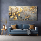 Canvas Wall Art Ginkgo Branch Modern Painting Frameless Picture Living Room Bedroom Office Home Decor High Quality Print Canvas