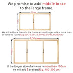 Modern Luxury Square Format Metal Picture Frame Kits 40x40, 50x50, 60x60cm etc Aluminium Frames Brushed Gold Silver Black Metal With Inner Wooden Frame