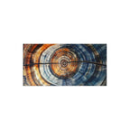 Modern Abstract Concentric Tree Rings Canvas Print Wall Art – Vibrant Colour Unframed Canvas Print Artwork for Contemporary Decor