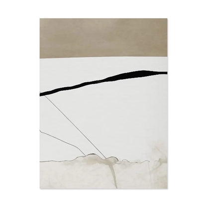 Vintage Brown Black Beige Color Block Abstract Wall Art Fine Art Canvas Prints - Pictures For Dining Room Living Room Bedroom Artworks For Contemporary Decor