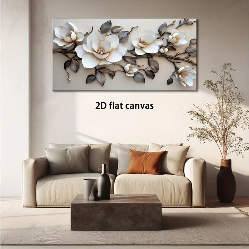 Canvas Wall Flower Art Modern Abstract Painting Frameless Picture Living Room Bedroom Office Home Decoration High Quality Print