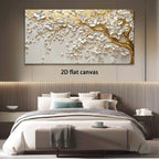 2D Flat, Canvas Wall Art Flower Ptints Art Modern Abstract Painting Frameless Picture Living Room Bedroom Office Home Decoration