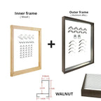 DIY Luxury Picture Frame Kit 60x90cm 50x70cm 40x50cm etc Titanium Gold Teak Walnut Brushed Silver Aluminium Black - DIY Picture Framing Kit For Canvas Prints + Wooden Inner Frame