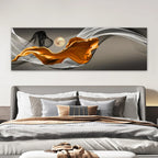 Light Luxury Flowing Ribbon Concept Abstract Wall Art Fine Art Canvas Prints - Wide Format Pictures For Bedroom Above The Bed Modern Art For Above The Sofa