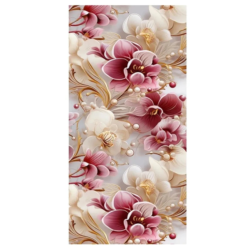 Abstract Flowers Canvas Prints Wall Art Painting,Textured Floral Poster,Wall Art Picture Home Decorations,Unframed,Gift