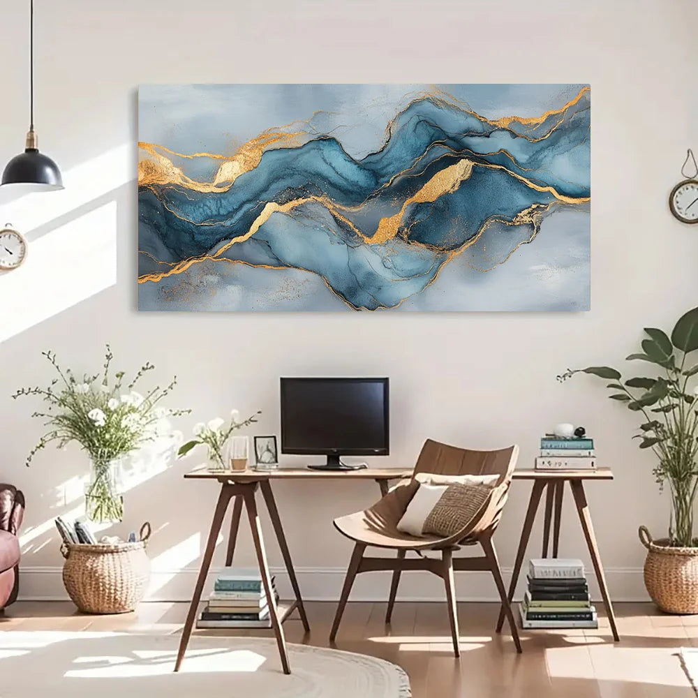 1pc Abstract Canvas Art Print, Frameless Wall Decor, Indoor/Outdoor Artwork for Living Room, Bedroom, Bathroom, Seasonal Decor