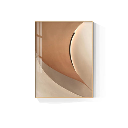 Modern Aesthetics Flowing Abstract Wall Art Fine Art Canvas Prints - Light Luxury Modern Art For Living Room Dining Room Home Office Meeting Room Art For Contemporary Interiors