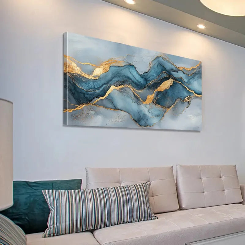 1pc Abstract Canvas Art Print, Frameless Wall Decor, Indoor/Outdoor Artwork for Living Room, Bedroom, Bathroom, Seasonal Decor