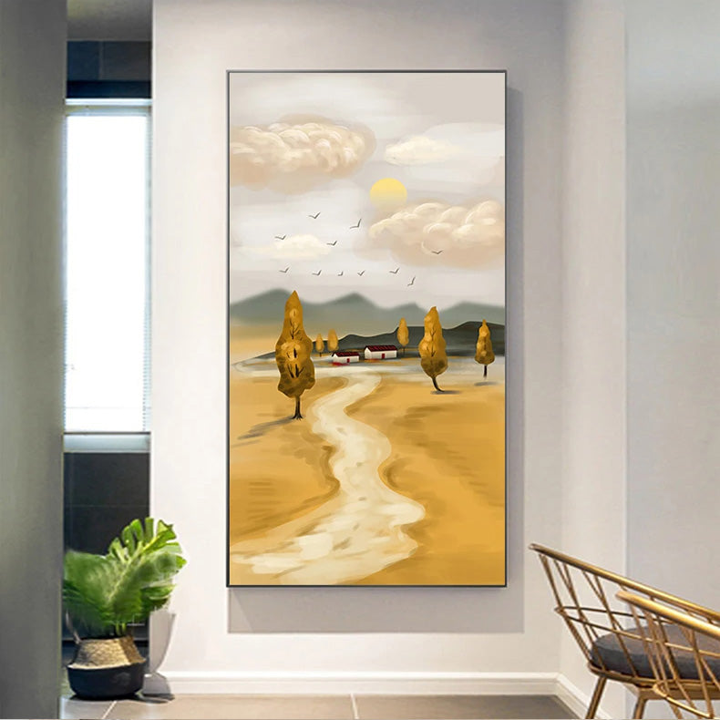 Tranquil Landscape Posters Sunset Seascape Wall Art Fine Art Canvas Prints - Pictures Of Calm For Living Room Bedroom Dining Room Foyer Art Decor